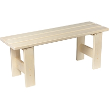 Скамья без спинки 0,8 м.(осина)