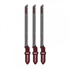 Набор пилок для лобзика 3шт по дереву 56/1,4мм Т101АО (Распродажа)