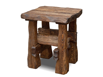 Табурет "Лесник" (массив сосны) цвет коричневый - №1