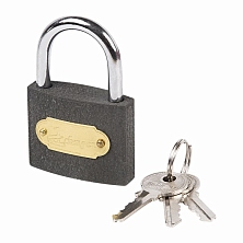 Замок навесной 38мм серый J101