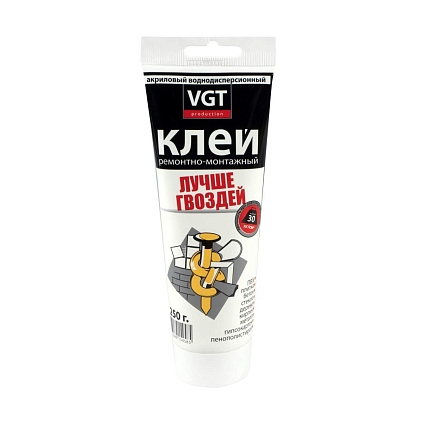 Клей акриловый ремонтно-монтажный 0,25кг, прозрачный - №1