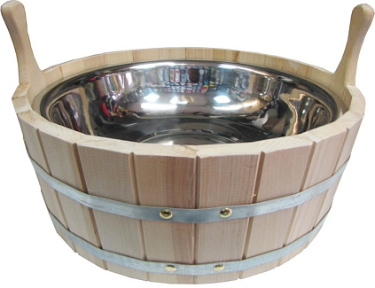 Шайка двуручная 15л с нержавеющей вставкой (ШН-15) - №1