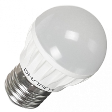 Лампа светодиодная LED 10вт E27 белый матовый шар PROMO ОНЛАЙТ