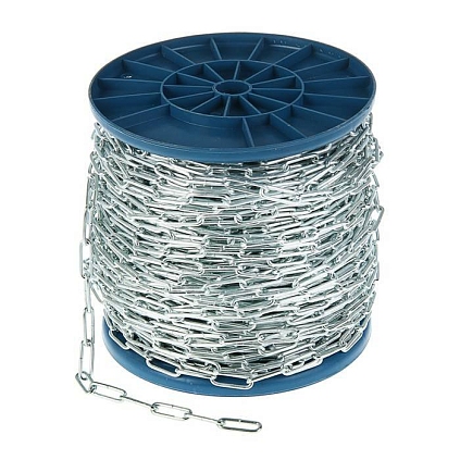 Цепь сварная 3мм длиннозвенная - №1