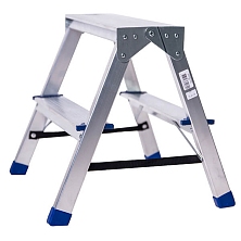 Стремянка алюминиевая двухсторонняя 02 ступени