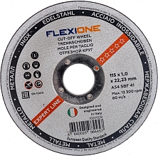 Круг отрезной металл/нержайка 180*1,6*22,23 Flexione Expert (Распродажа)