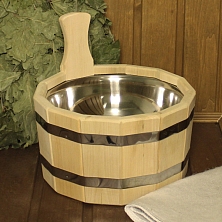 Шайка одноручная 3л с нержавеющей вставкой