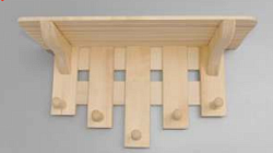 Вешалка - полка 5 крючков