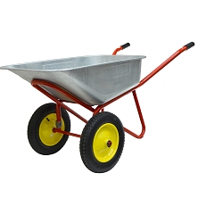 Тачка садовая (2 пневмо колеса) 90кг