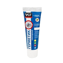 Герметик акриловый в тубе для нар/внутр работ санитарный прозрачный 0,25кг