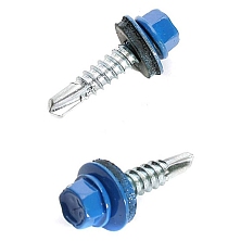 Саморез кровельный 5,5*25 RAL 5005 (сигнально-синий) Распродажа