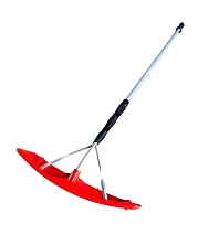 Скребок для уборки снега с крыш "БЕРКУТ" телескопическая ручка (610*170мм 1930-6400мм)