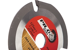 Диск пильный по дереву  для УШМ 125мм х 3зуб х 22/23мм Pilorama