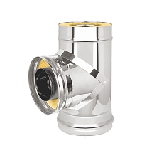 Сэндвич-тройник Нерж+Нерж (AISI 430/0,8мм) д.115x200