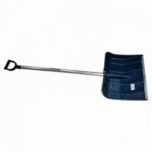 Лопата пластмассовая  снеговая "Метелица" с планкой 400*420мм с алюминиевым черенком