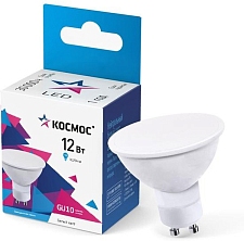 Лампа светодиодная GU10 12Вт 174-265В 4500К КОСМОС LkecLED12wGU10C45