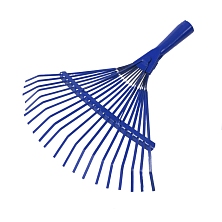 Грабли веерные пластинчатые, 22 зуб., окрашенные, б/ч