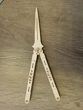 Игрушка нож Бабочка-2 Балисонг (фанера)