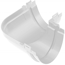 Угол желоба 90 (У) ПВХ - бел.