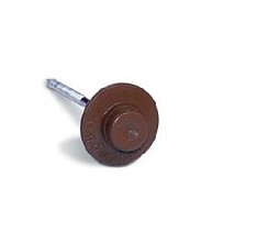 Гвоздь с литой шляпкой коричневый для ондулина (на 1 лист = 20 шт)