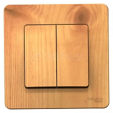 Выключатель 2-кл. СП Blanca 10А IP20 (сх. 5) 250В ясень SchE BLNVS010505 1210396