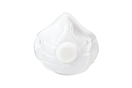 Полумаска коническая фильтрующая FFP2 с клапаном выхода - №1