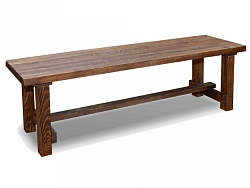 Лавка "Лесник" 1,5м (массив сосны) цвет коричневый