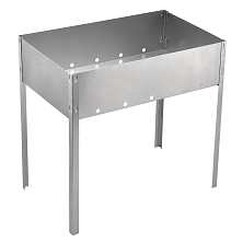 Мангал сборный 500х300х500мм сборный без шампуров в картонной коробке