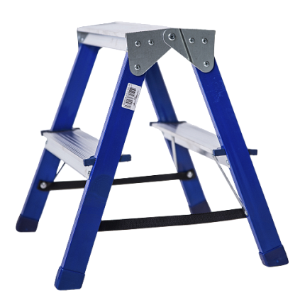 Стремянка стальная двухсторонняя 02 ступени - №1