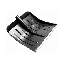 Лопата пластмассовая  снеговая "Богатырь" с планкой 470*350 мм Б/Ч