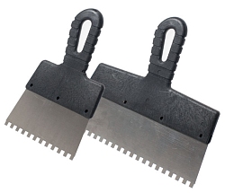 Шпатель зубчатый 200мм нержавеющая сталь зуб 8мм