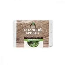 Соляной брикет "Соляная баня с Алтайскими травами "ДУБОВЫЙ ЛИСТ", 1,35кг (Распродажа)