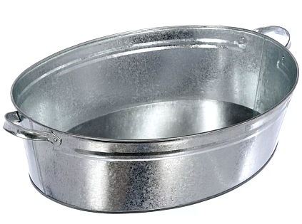 Таз оцинкованный овальный 23л - №1