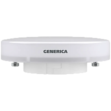 Лампа светодиодная T80 таблетка 10Вт 230В 6500К GX53 GENERICA
