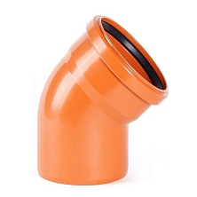 Отвод д=110 - 45* KZ рыж.цв.
