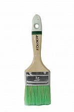 Кисть плоская ZM для антисептиков и лазурей 38*13мм, смеш.щетина, дер.ручка