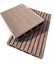 Террасная доска 150*26 мм 3 м ДПК Шоколад