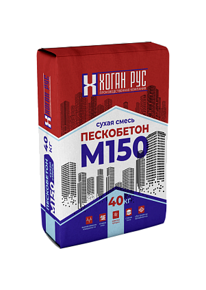 Пескобетон М-150 (универсальная смесь) 40кг 49шт/под - №1