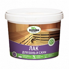 Лак ECOTERRA для бань и саун водный 2.5кг (Распродажа)